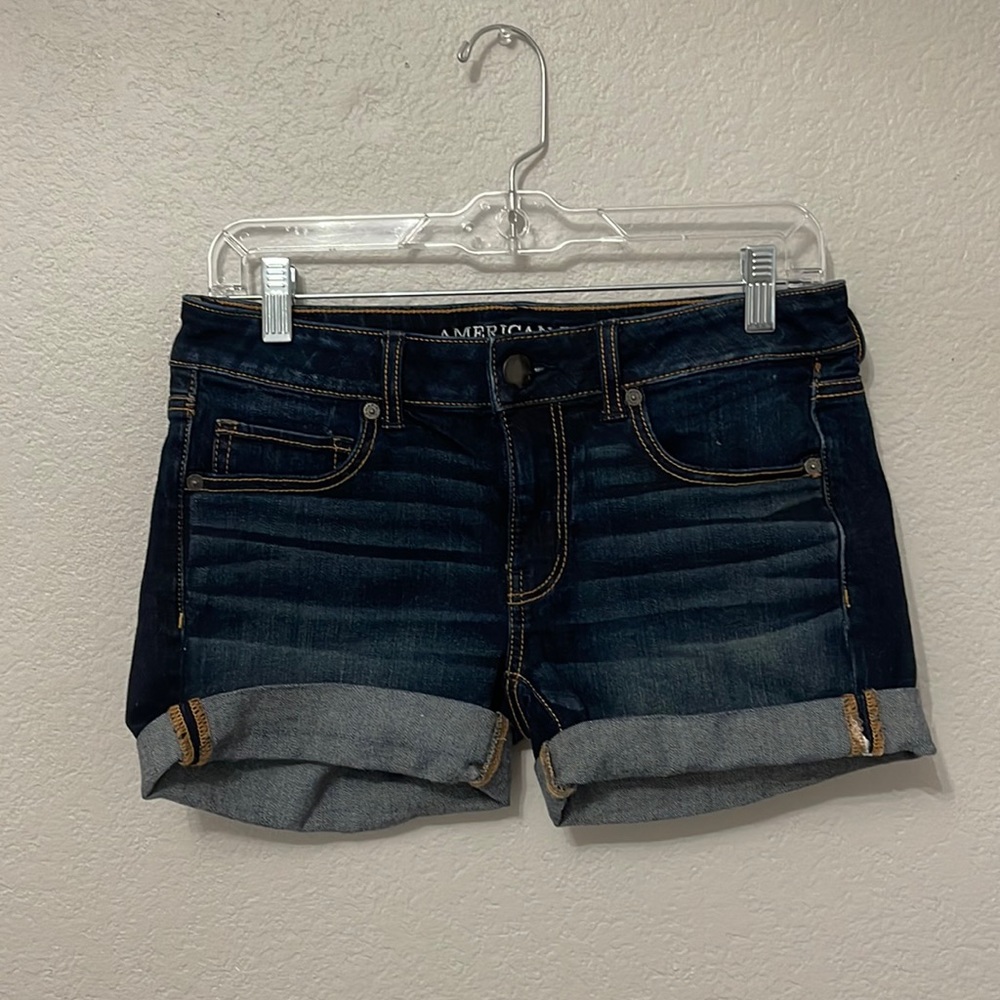 Dark jean shorts